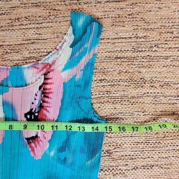 VINTAGE Pleated Peplum Tank Top | OS - Picture 4 of 7